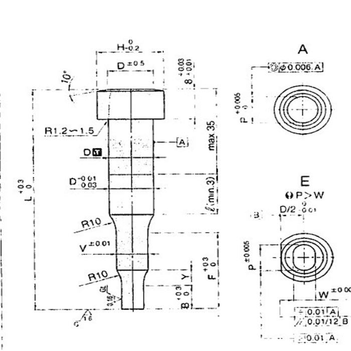 two steps type punches for heavy load